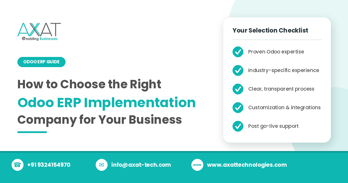 How to Choose the Right Odoo ERP Implementation Company for Your Business